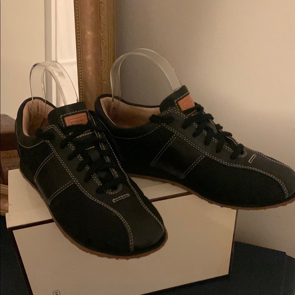 Coach - Noella Retro Black Sneakers - Picture 8 of 12